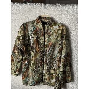 WOMEN'S SAFARI PRINT JACKET